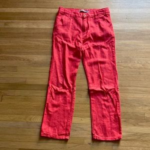 Great linen pants size 12. Coral color.